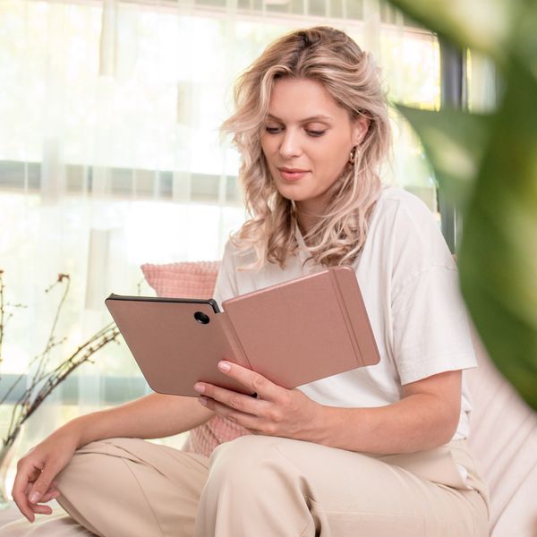 imoshion Slim Hard Case Klapphülle Kobo Libra 2 / Tolino Vision 6 - Rosé gold