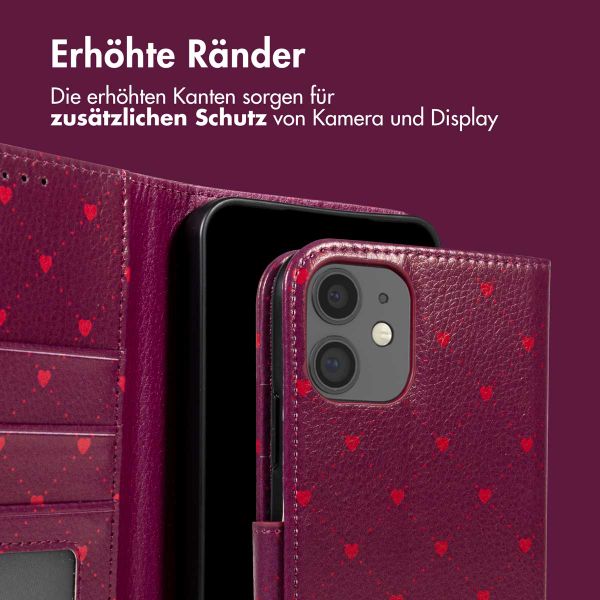 imoshion Design Klapphülle Apple iPhone 12 (Pro) - Crush Check Coral Dust