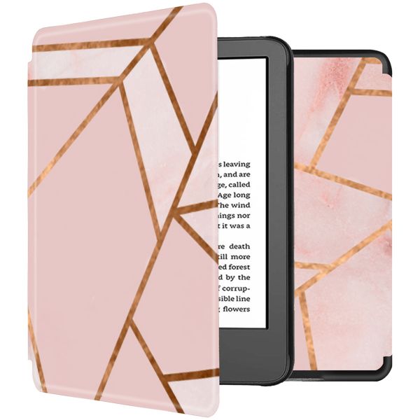 imoshion Design Slim Hard Case Sleepcover für das Amazon Kindle (2024) / Amazon Kindle (2022) 11th gen - Pink Graphic