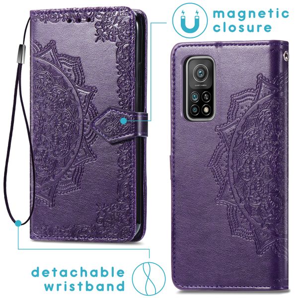 imoshion Mandala Klapphülle Xiaomi Mi 10T (Pro) - Violett