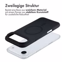 imoshion Rugged Hybrid Carbon Case mit MagSafe Apple iPhone Air - Schwarz