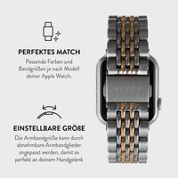 Burga Edelstahlarmband für Apple Watch | 38/40/41/42 mm - Platinum Gold