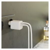 Zens Kompaktes Ladegerät 2x USB-C 100W - Netzteil - Weiß