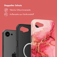 Selencia Vivid Rückabdeckung mit MagSafe Apple iPhone 16e - Rosy Marble