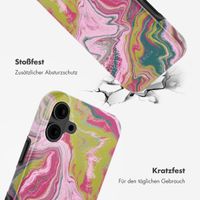 Selencia Vivid Tough Back Cover MagSafe für das Apple iPhone 16 - Marble Pink