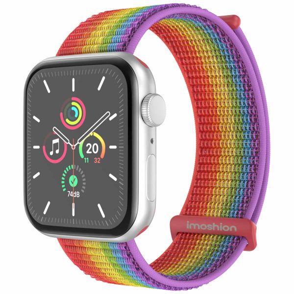 imoshion Nylonarmband für das  Apple Watch Series 1 t/m 11 / SE / Ultra (44/45/46/49 mm) - Rainbow