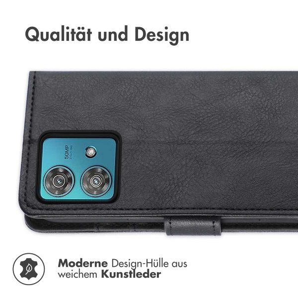 imoshion Luxuriöse Klapphülle für das Motorola Moto G84 - Schwarz