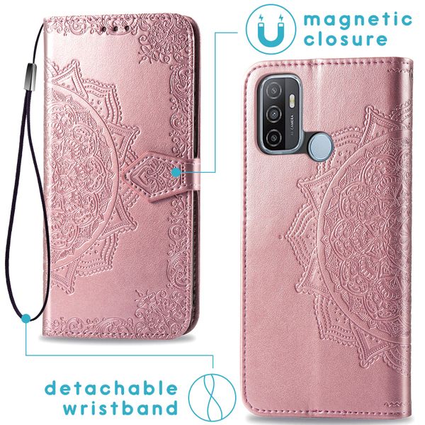 imoshion Mandala Klapphülle Oppo A53 / Oppo A53s - Rosé gold