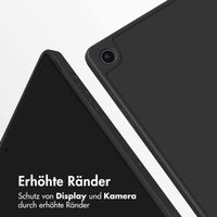 Accezz Smarte Klapphülle aus Silikon Samsung Galaxy Tab A9 8.7 Zoll - Schwarz