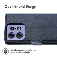 imoshion Luxuriöse Klapphülle Motorola Edge 60 Neo - Dunkelblau