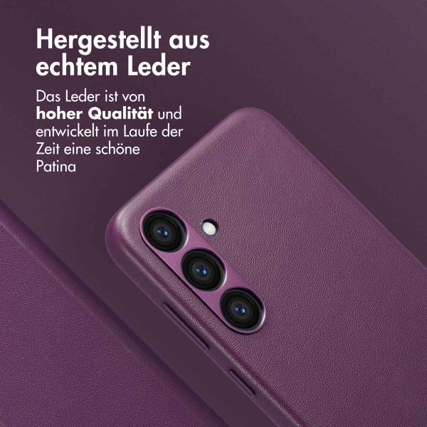 Accezz 2-in-1 Klapphülle aus Leder mit MagSafe Samsung Galaxy S23 FE - Heath Purple