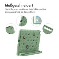 imoshion Kindersichere Schutzhülle mit abnehmbaren Ansteckern Apple iPad 9 (2021) 10.2 Zoll / iPad 8 (2020) 10.2 Zoll / iPad 7 (2019) 10.2 Zoll - Olive Green