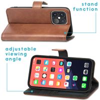 imoshion Luxuriöse Klapphülle Apple iPhone 13 Pro - Braun