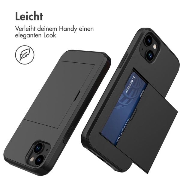 imoshion Backcover mit Kartenfach Apple iPhone 14 Plus - Schwarz