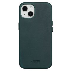 Accezz Vintage Leather Magsafe Backcover Apple iPhone 13 - Smokey Green
