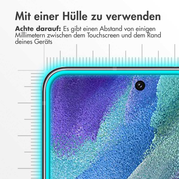 Accezz Displayschutz 2er-pack aus gehärtetem Glas Samsung Galaxy S21 FE