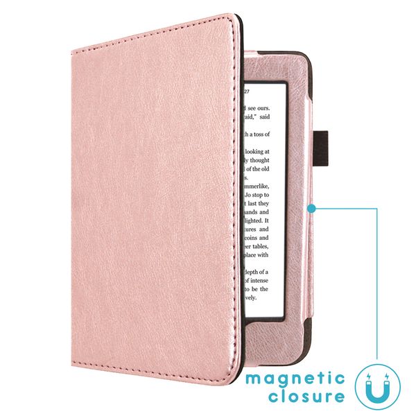 imoshion Vegan Leather Klapphülle Kobo Nia - Rosé gold