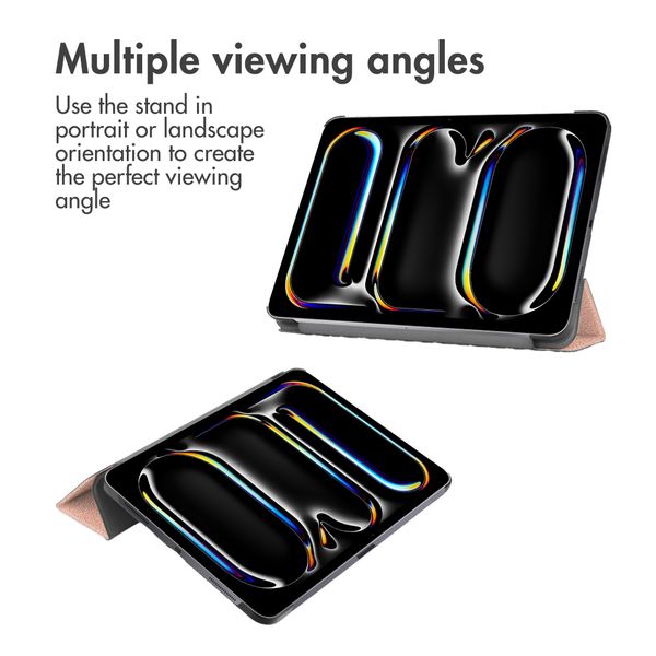 imoshion Trifold Klapphülle Apple iPad Pro 11 (2025) M5 / (2024) M4 - Rosé gold