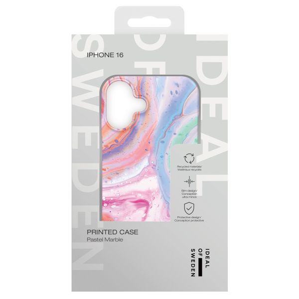 iDeal of Sweden Fashion Back Case Apple iPhone 16 - Pastel Marble