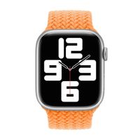 Apple Geflochtenes Solo Loop für das  Apple Watch | 38/40/41/42 mm - Größe 4 - Bright Orange