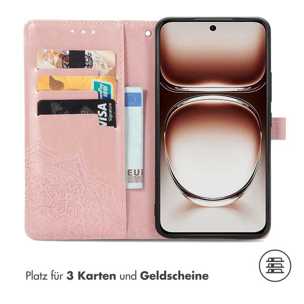 imoshion Mandala Klapphülle für das Oppo A40 & Oppo A40M & Oppo A60 (5G) - Rose Gold