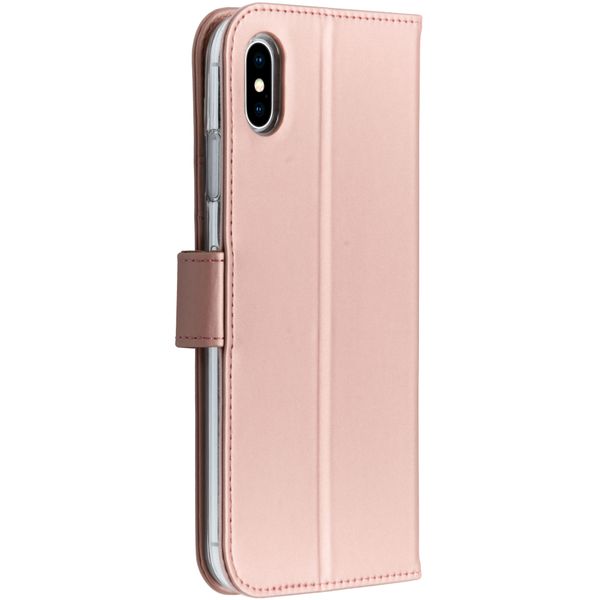 Accezz Wallet TPU Klapphülle Roségold für das iPhone Xs Max