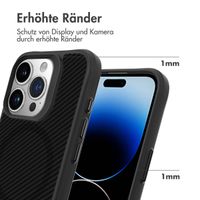 imoshion Rugged Hybrid Carbon Case mit MagSafe Apple iPhone 15 Pro Max - Schwarz
