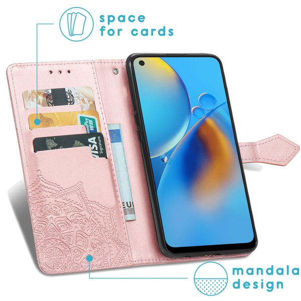 imoshion Mandala Klapphülle Oppo A74 (4G) - Rosé gold
