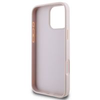 Guess 4G Metal Logo Back Cover für das iPhone 16 Pro - Rosa