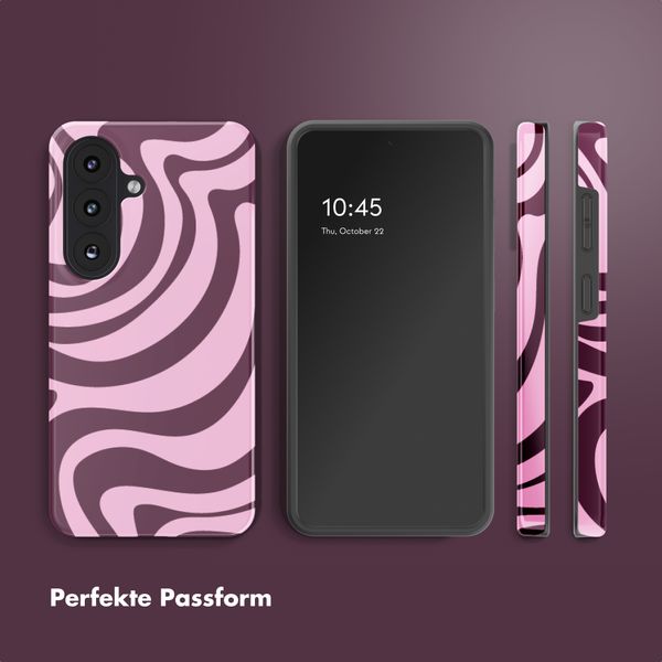 Selencia Vivid Rückabdeckung mit MagSafe Samsung Galaxy S26 Plus - Wavy Swirl Pink Plum
