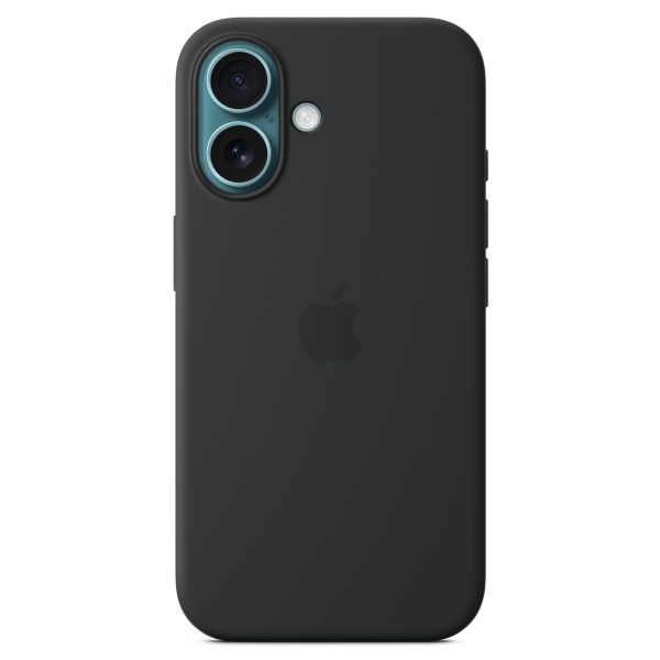 Apple Silikon-Case MagSafe für das Apple iPhone 16 - Black