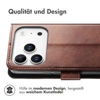 imoshion Luxuriöse Klapphülle Apple iPhone 18 Pro Max / 17 Pro Max - Dunkelbraun