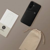 Selencia Riva Back Cover mit Kartenfach Samsung Galaxy A57 (5G) - Schwarz
