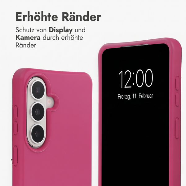 imoshion Color Backcover mit abnehmbarem Handykette und MagSafe Samsung Galaxy S26 - Raspberry