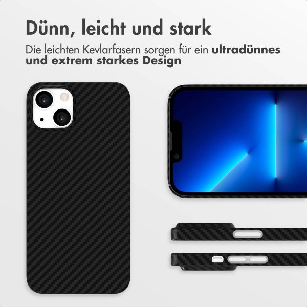 Accezz MagSafe Kevlar Hülle Apple iPhone 13 - Schwarz