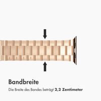 imoshion Edelstahlarmband für das Apple Watch Series 1 bis 11 / SE / Ultra (44/45/46/49 mm) - Rose Gold