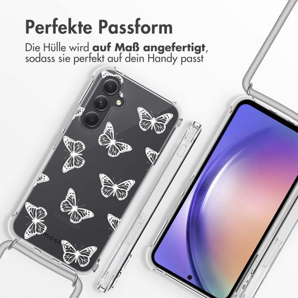 imoshion Design Hülle mit Band für das Samsung Galaxy A54 (5G) - Butterfly