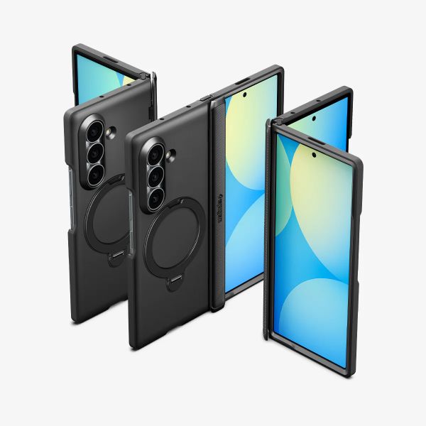 Spigen Slim Armor Mag Fit Hülle mit Ständer Samsung Galaxy Z Fold 8 Ultra - Black
