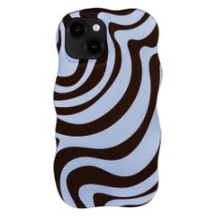 Selencia Vivid Wavy Backcover mit MagSafe Apple iPhone 14 / 13 - Dream Swirl Chocolate