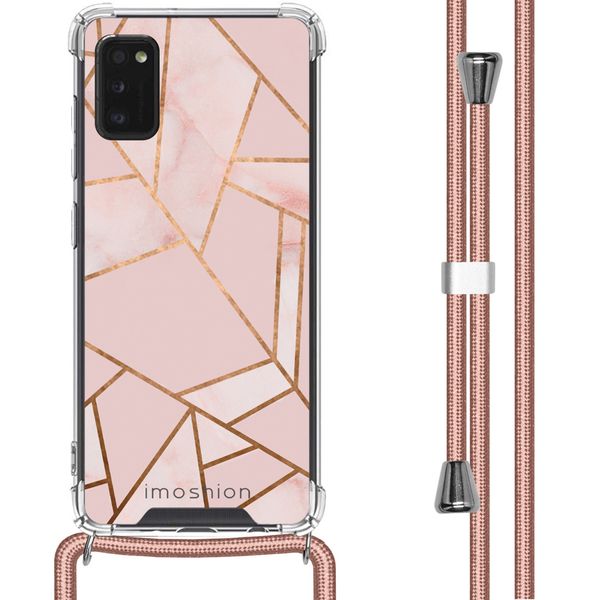 imoshion Design Hülle mit Band für das Samsung Galaxy A41 - Pink Graphic