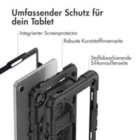 Accezz Robustes Back Cover mit Schultergurt für das Samsung Galaxy Tab A9 8.7 Zoll - Schwarz