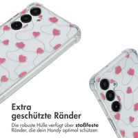 imoshion Design Hülle mit Band Samsung Galaxy A16 - Dusty Rose Connected Hearts