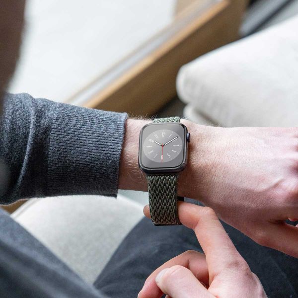 imoshion Elastisches Nylonarmband -   Universelle 22 mm Anschluss - Dunkelgrün