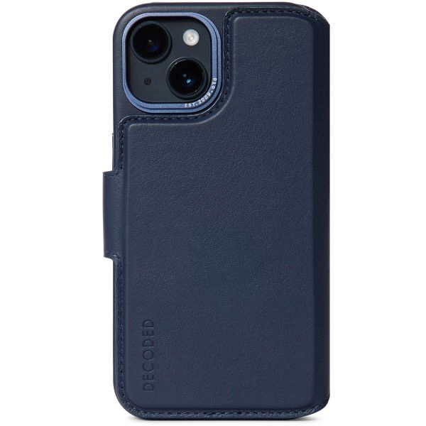 Decoded 2 in 1 Leather Klapphülle für das Apple iPhone 14 - Dunkelblau