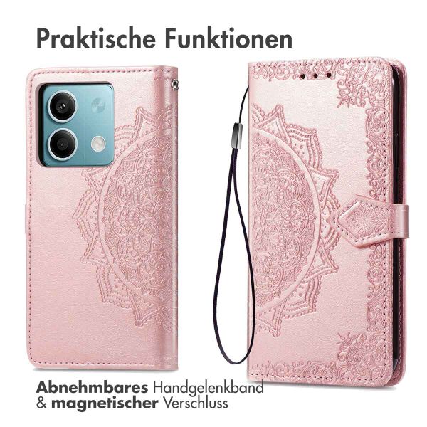 imoshion Mandala Klapphülle Xiaomi Redmi Note 13 (5G) - Rosé gold