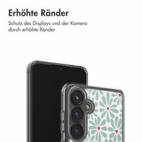 imoshion Design Hülle Samsung Galaxy S24 FE - Bloom Love Sage Green