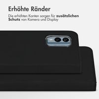 Accezz Wallet TPU Klapphülle Nokia X30 - Schwarz