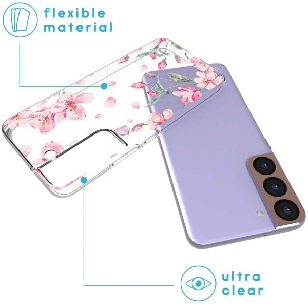 imoshion Design Hülle für das Samsung Galaxy S22 - Blossom Watercolor