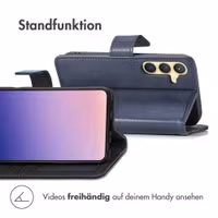imoshion Luxuriöse Klapphülle Samsung Galaxy S24 Plus - Dunkelblau