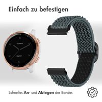 imoshion Elastisches Nylonarmband -   Universelle 18 mm Anschluss - Hellgrau